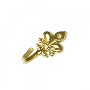 Hook Brass French Lily