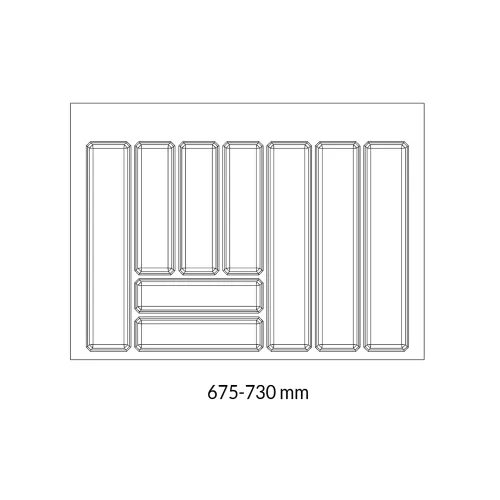 Clearance sale - Custom cutlery tray Dark Grey Visio