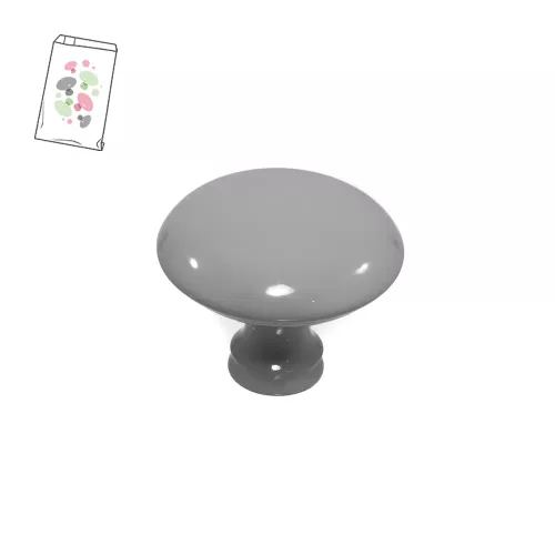 Cabinet knob Grey