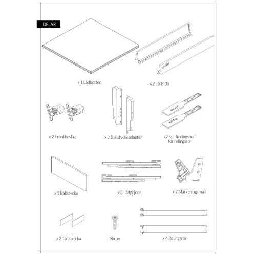 Custom Kitchen Drawers Soft-closing 3 Drawers