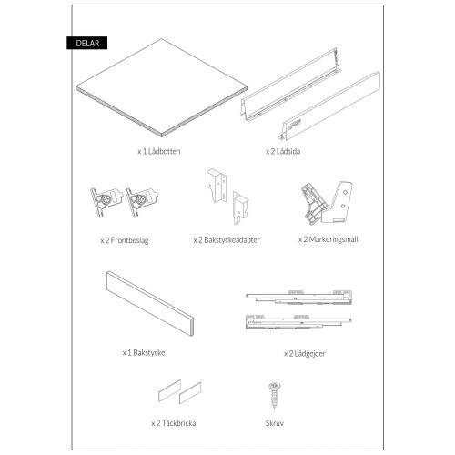 Custom Kitchen Drawers Soft-closing Drawer set 5 drawers