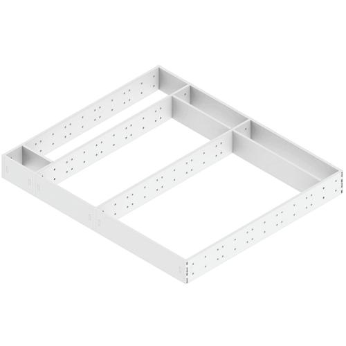 Fleksibel Bestikkskuff Frame Metall Hvit Small