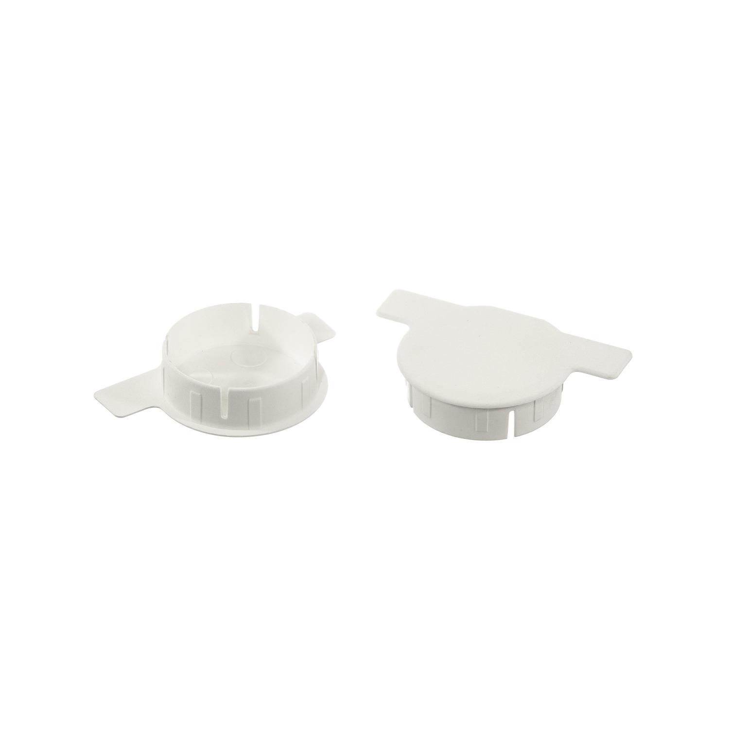 Flygelplugg 35mm Hvit Dekkeplugg hengselhull