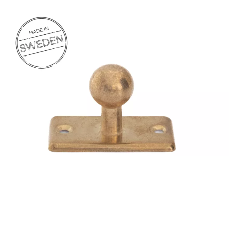 Knop Funkis Messing Rektangulær