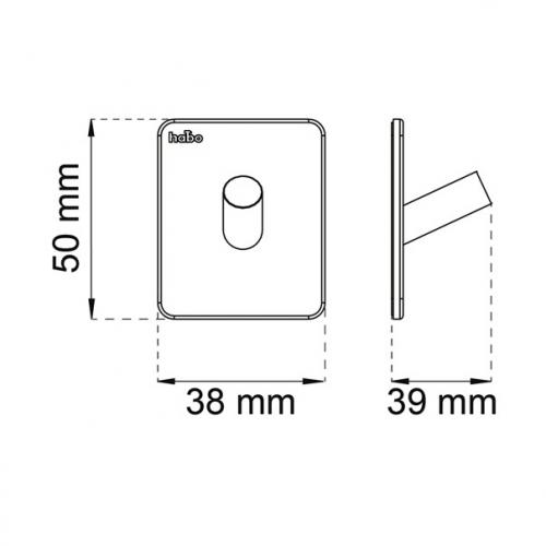 Habo Edge Koukku Kiillotettu Ruostumaton