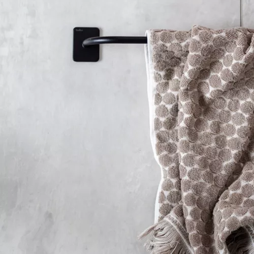 Habo Flair Self-adhesive Towel rail Black