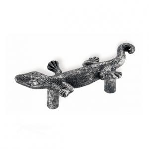 Furniture Handle Lizard Black Antique