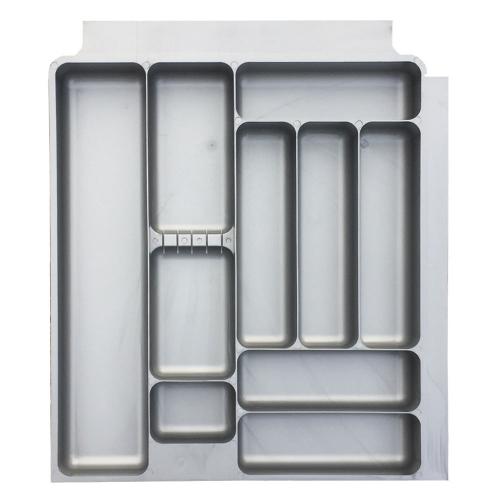 Besticklåda Grå Plast med vikbara sidor