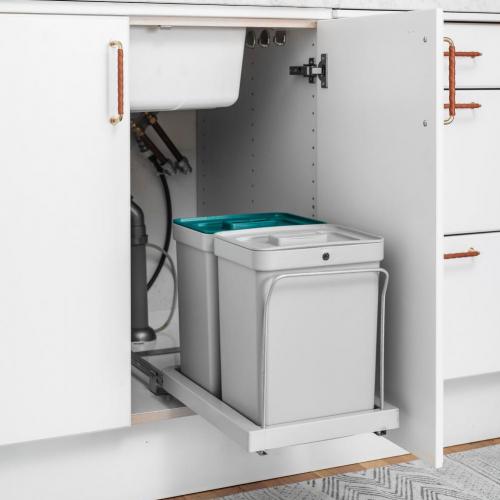 Lokket til søppelkassen