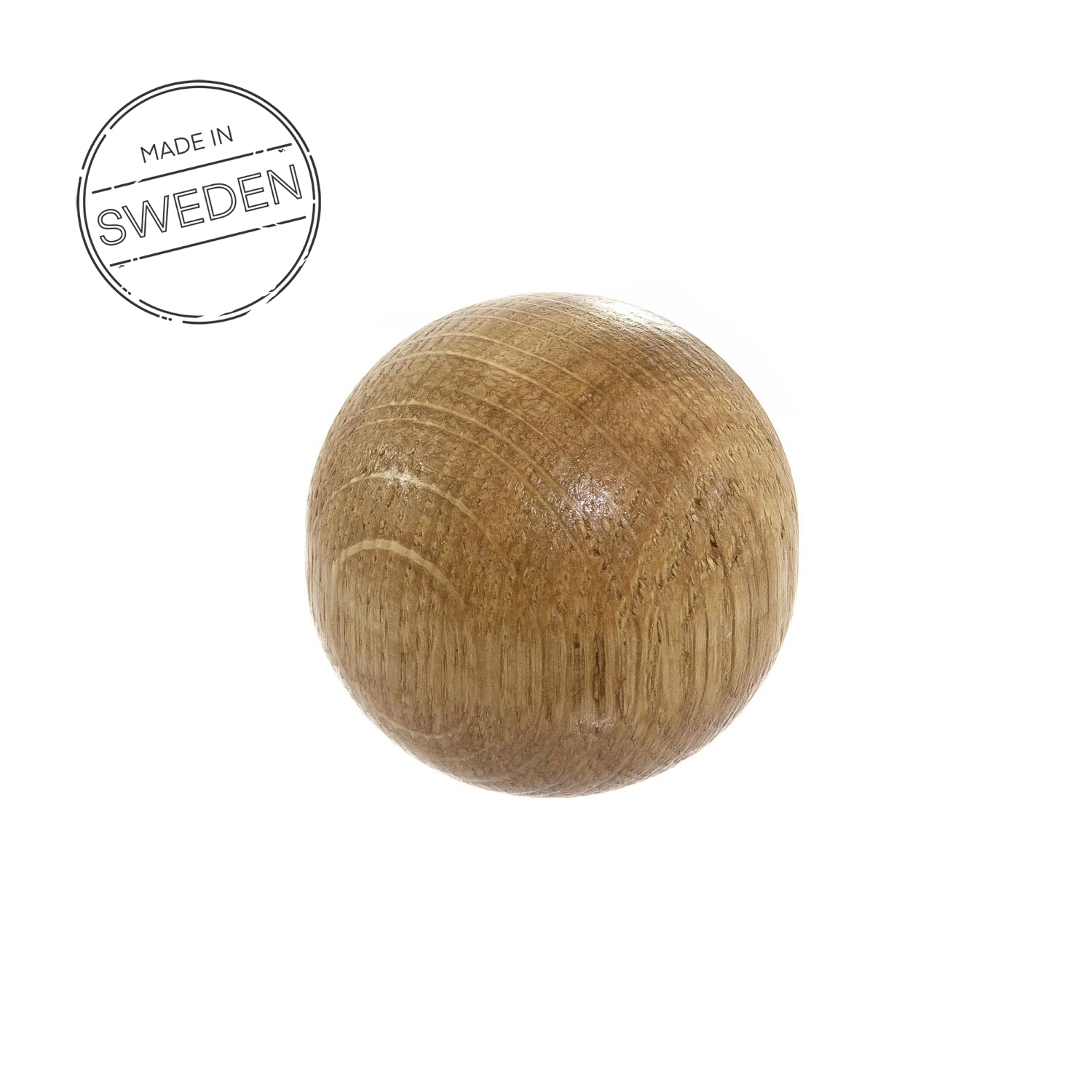Wood Knob Ball Oak
