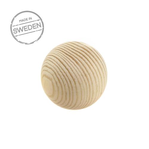 Wood Knob Ball Pine wood