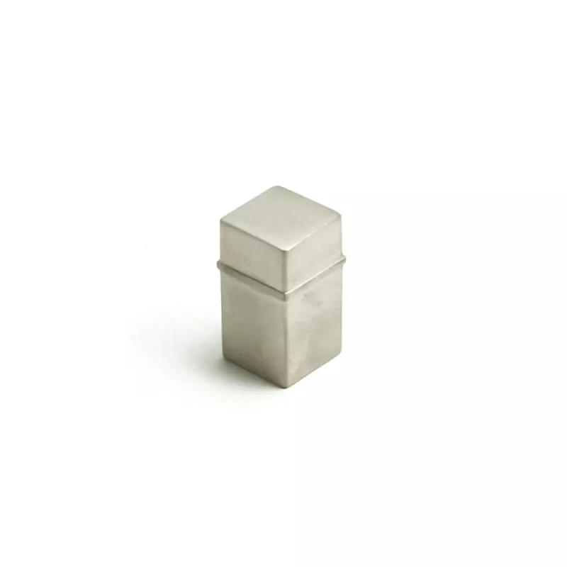Knop i rustfri look