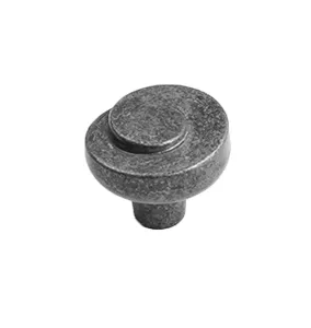 Metal knob Fläret Rustic iron