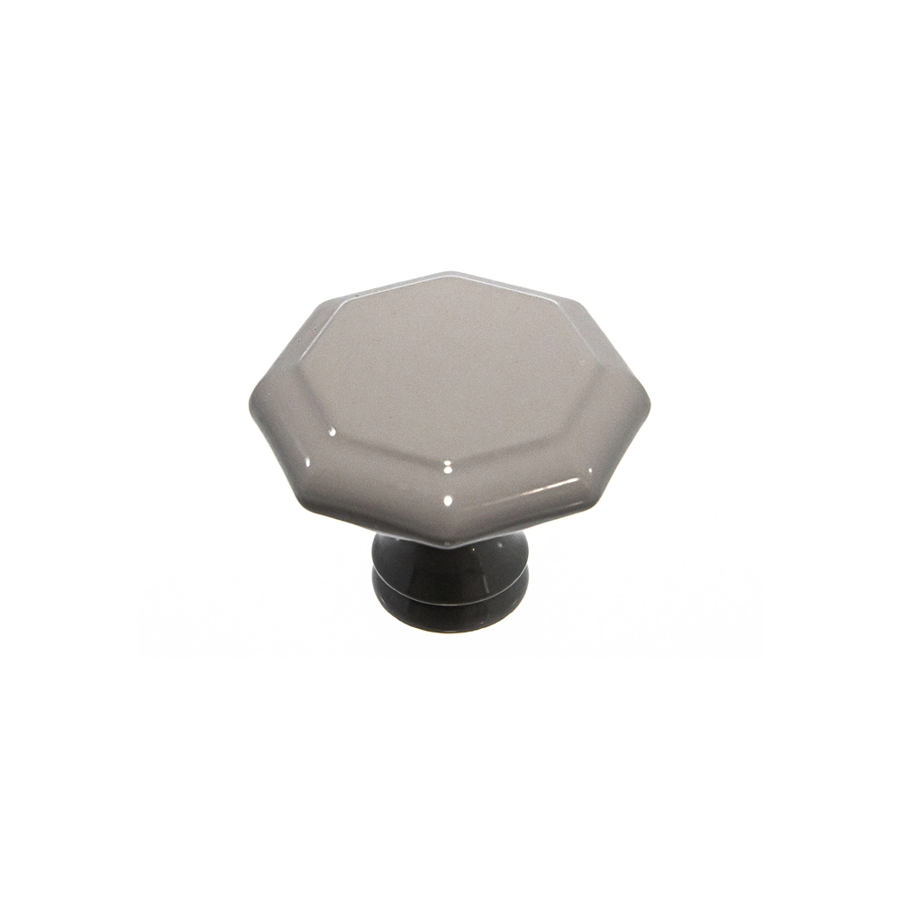 Knob Octagon Grey