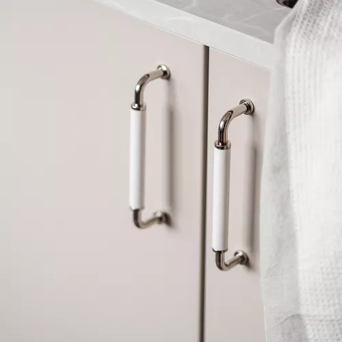 Kökshandtag Lidhult Nickel & Vit