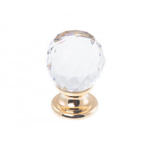 Krystallknopp Swarovski Gullbelagt