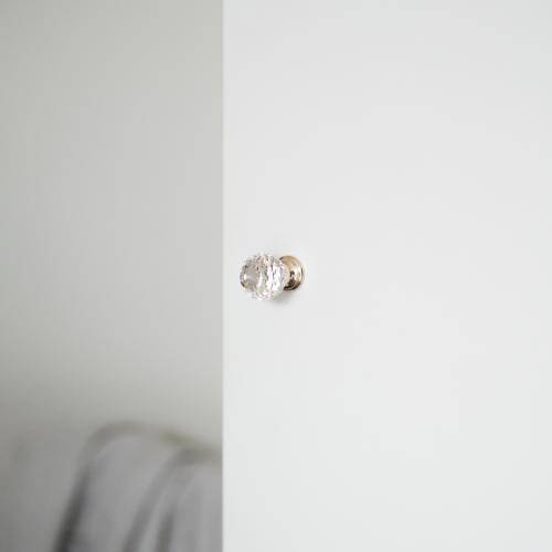 Krystallknopp Swarovski Gullbelagt