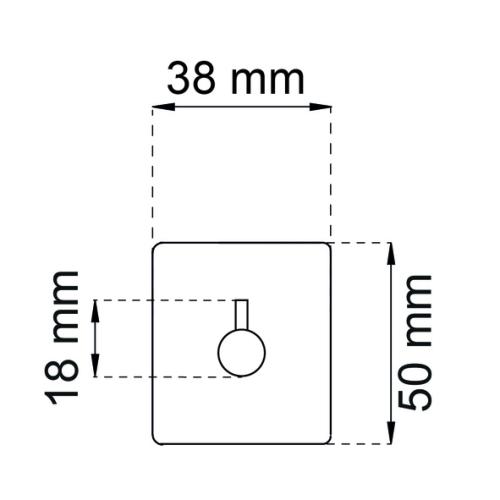 Habo Flair Koukku Kiillotettu Ruostumaton