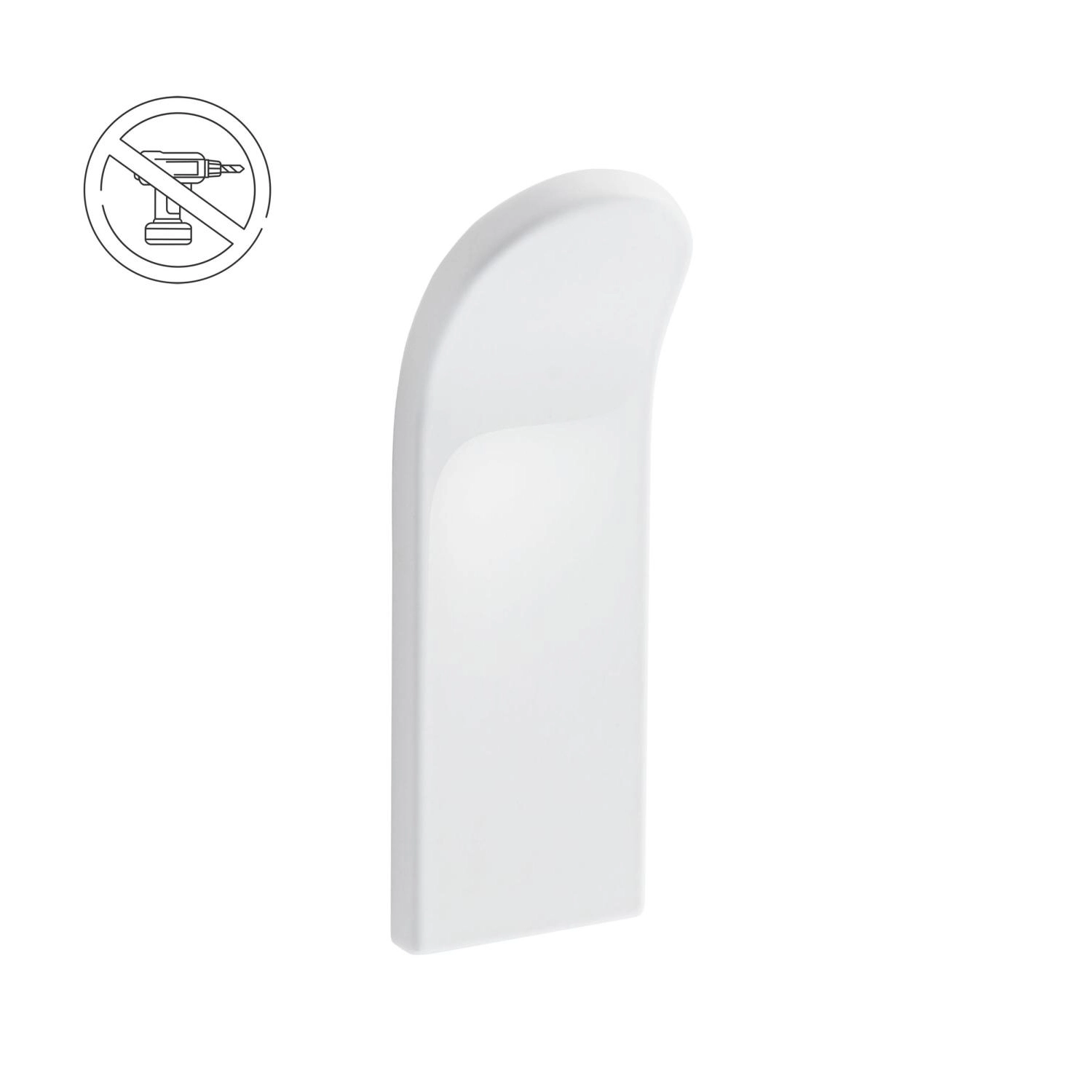 Habo Hazel Selvheftende Krok Hvit