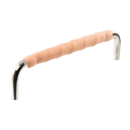 Leather handle Nickel Nature Leather-wrapped Kitchen handle