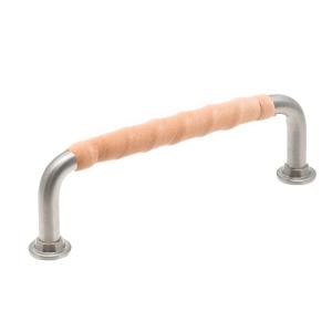 Lærhåndtak 1353 Rustfritt look & Natur