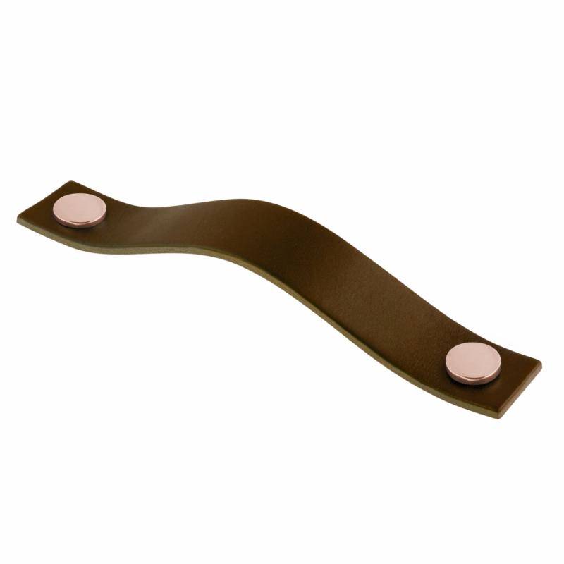 Lærhåndtak Brun & Kobber