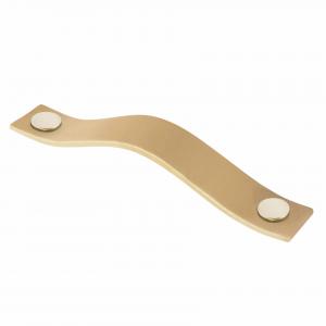 Leather handle Kitchen Natural & Brass