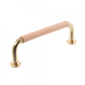 Leather handle 1353 Brass & Natural