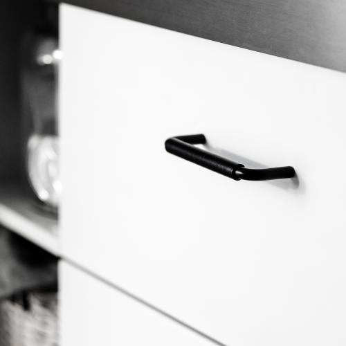 Leather handle 7353 Black Black