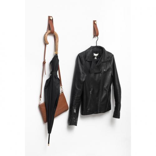 Koukku Loop Nahka Konjakki & Nikkeli