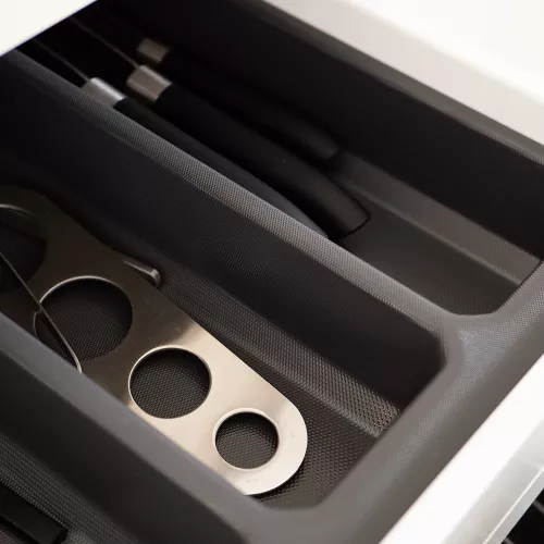 Custom-made cutlery box Dark grey Visio