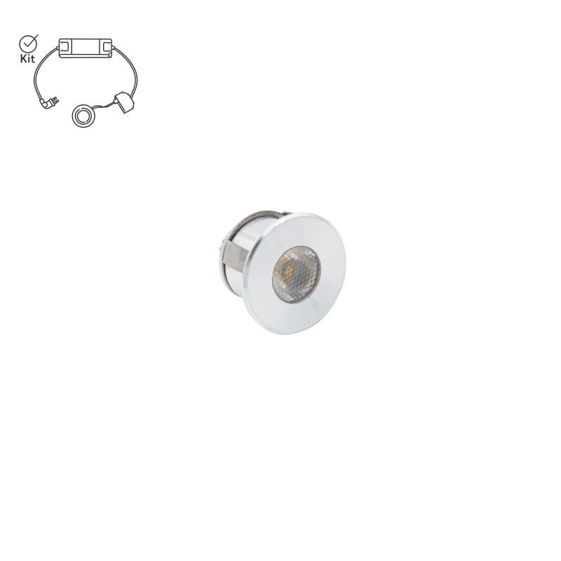 Möbelbelysning LED komplett kit Mono Mini Aluminium (1 st, Touch Sensor Vit)