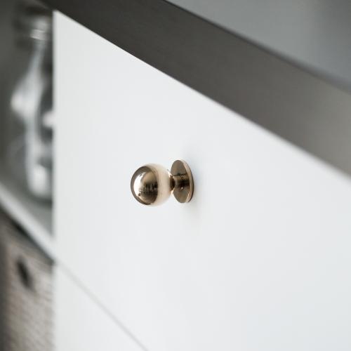 Brass Knob Berg Unlacquered Brass