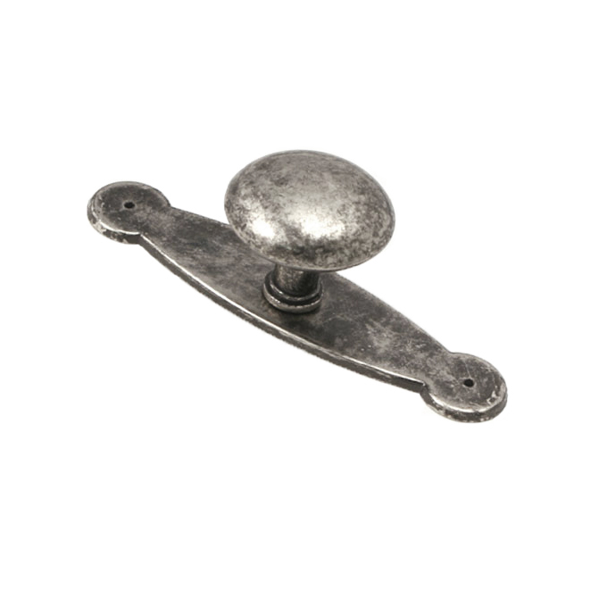 Afdekplaat voor knop – Zwart Antiek