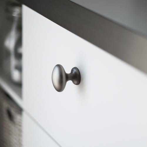 Oval knob 4010 Brushed nickel