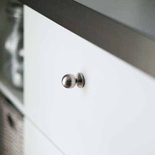 Cabinet knob Berg Stainless look