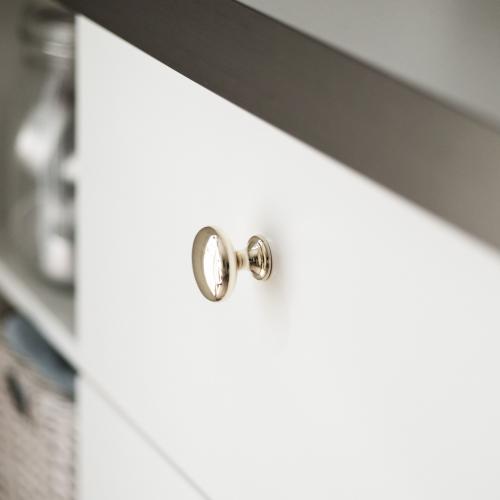 Round kitchen knob 1014 Brass color