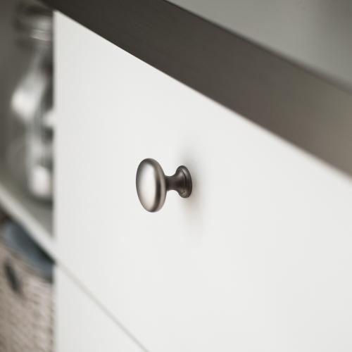 Round kitchen knob 1014 Brushed nickel