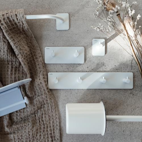 Habo Hazel Selvheftende Toalettpapirholder Hvit