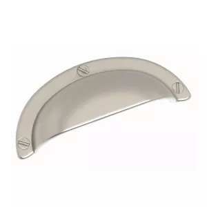 Traditional Cup Handle Brushed chrome