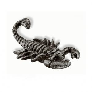 Knage Knop Skorpion Sort antik