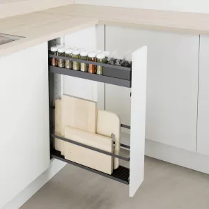 Pelly Maustehyllyt Ulosvedettävä Komero mekanismi Antrasiitti