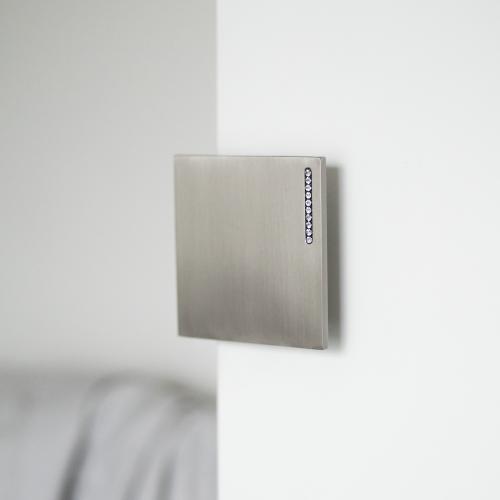 Greb Swarovski Krystal Mat Nikkel