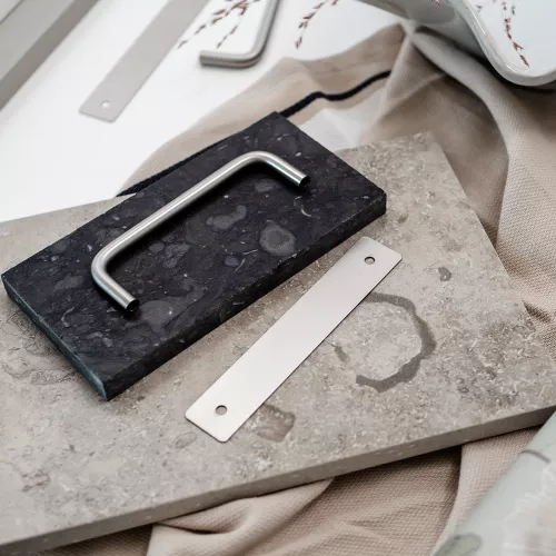 Dækplade Greb Børstet Nikkel