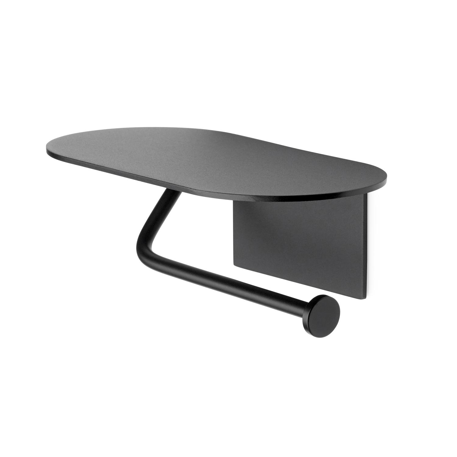 Habo Hazel Selvklæbende Toiletpapirholder Sort