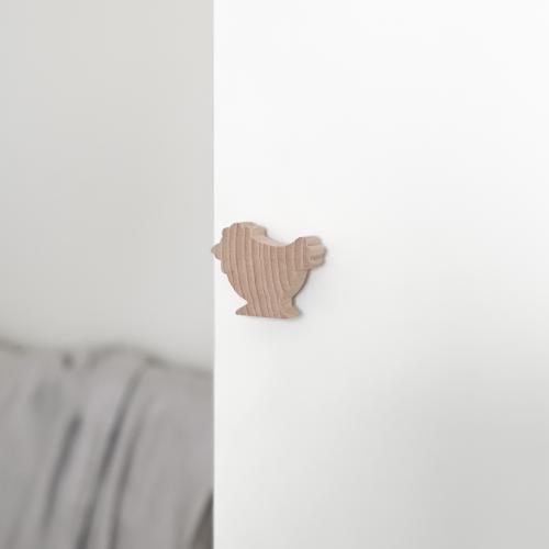 Träknopp Höna Obehandlat trä