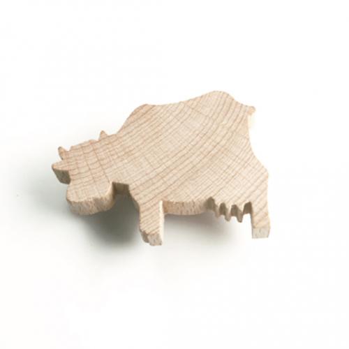 Træknop Ko Ubehandlet træ