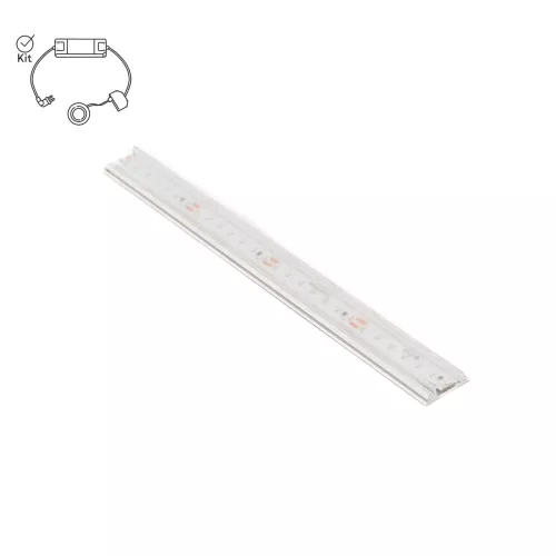 Utanpåliggande aluminiumprofil med integrerad LED-belysning