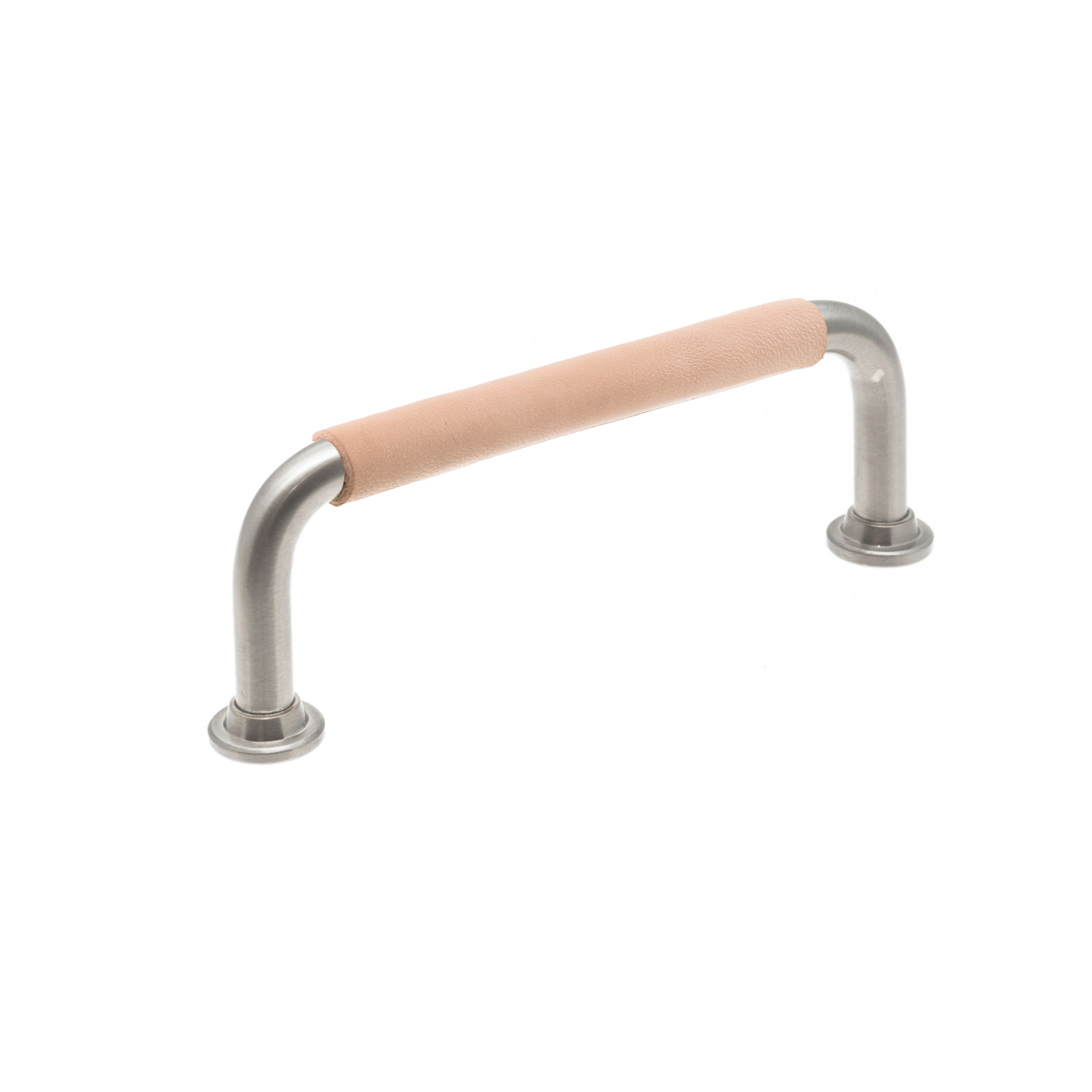 Leather handle 1353 – Brushed Nickel & Natural