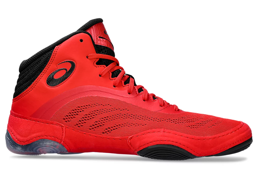 ASICS: SPLIT ELITE WRESTLING SHOES RED/BLACK